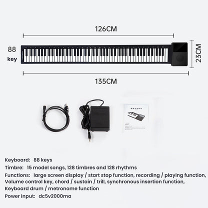 Piano 88 touches pliables