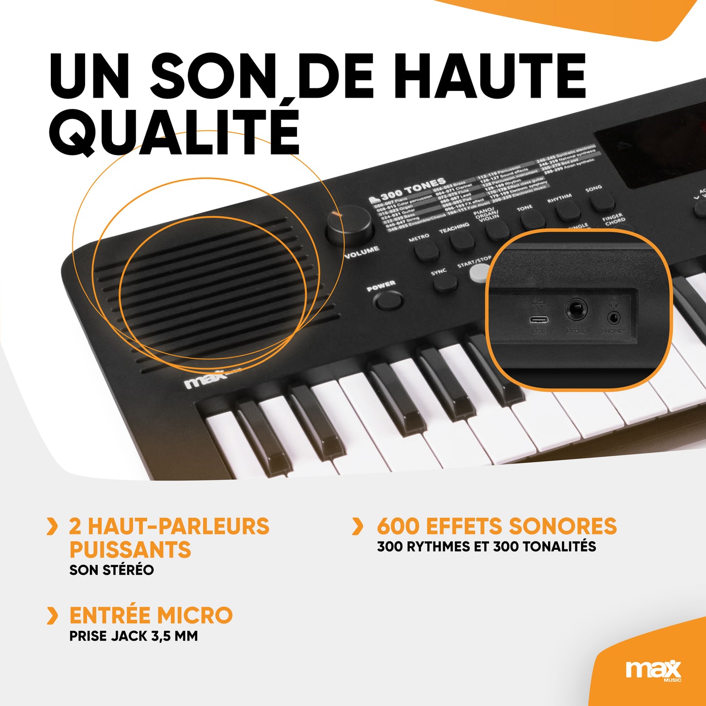 Piano électronique synthétiseur pour débutant