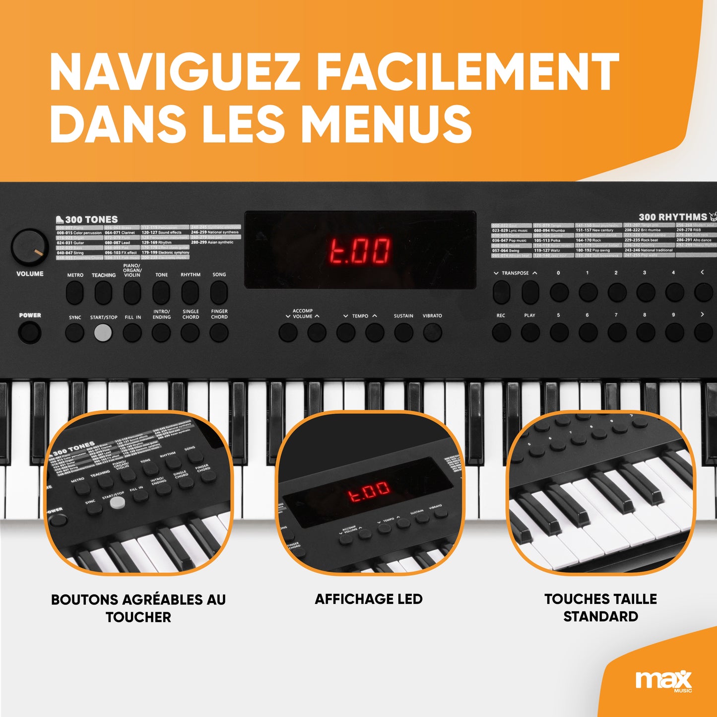 Piano électronique synthétiseur pour débutant