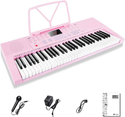 Piano clavier rose arrangeur 61 touches