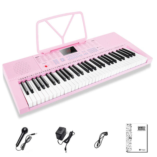 Piano clavier rose arrangeur 61 touches