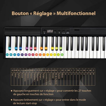 Piano numérique portable 88 touches