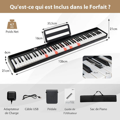 Piano numérique portable 88 touches