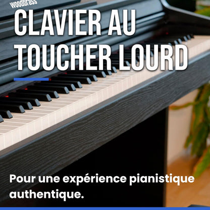 Piano numérique meuble toucher lourd