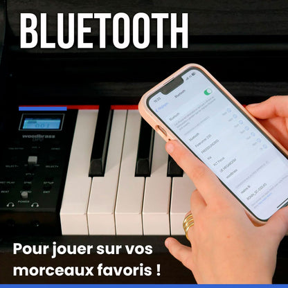 Piano numérique meuble toucher lourd