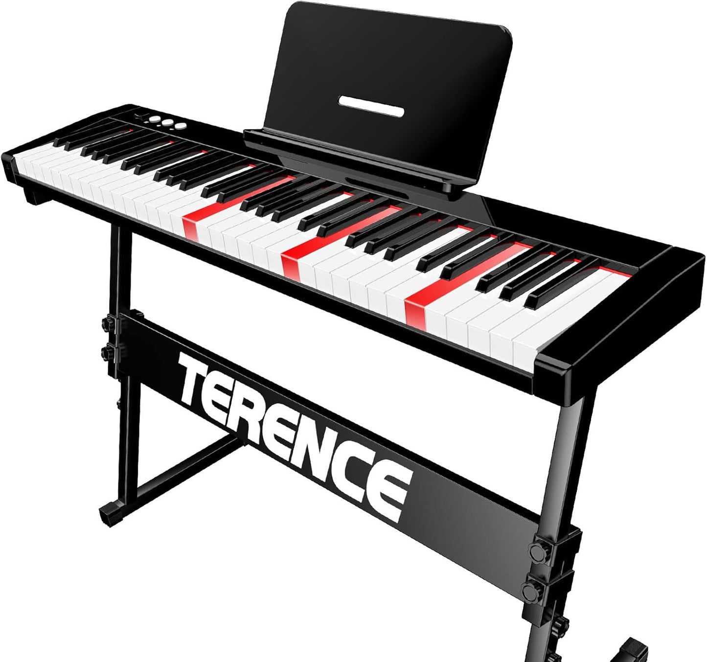 Piano numérique 61 touches avec stands lumineuses