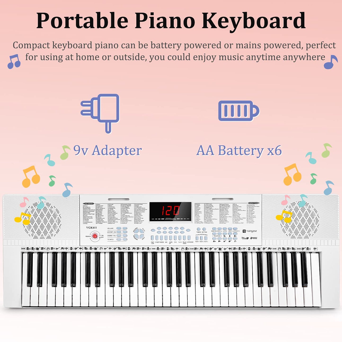 Piano électrique 61 touches