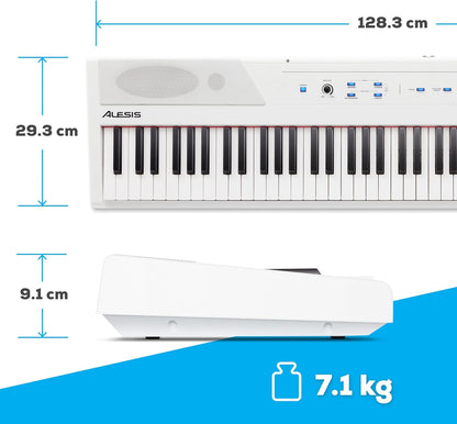 Piano numérique blanc 88 touches semi-lestées