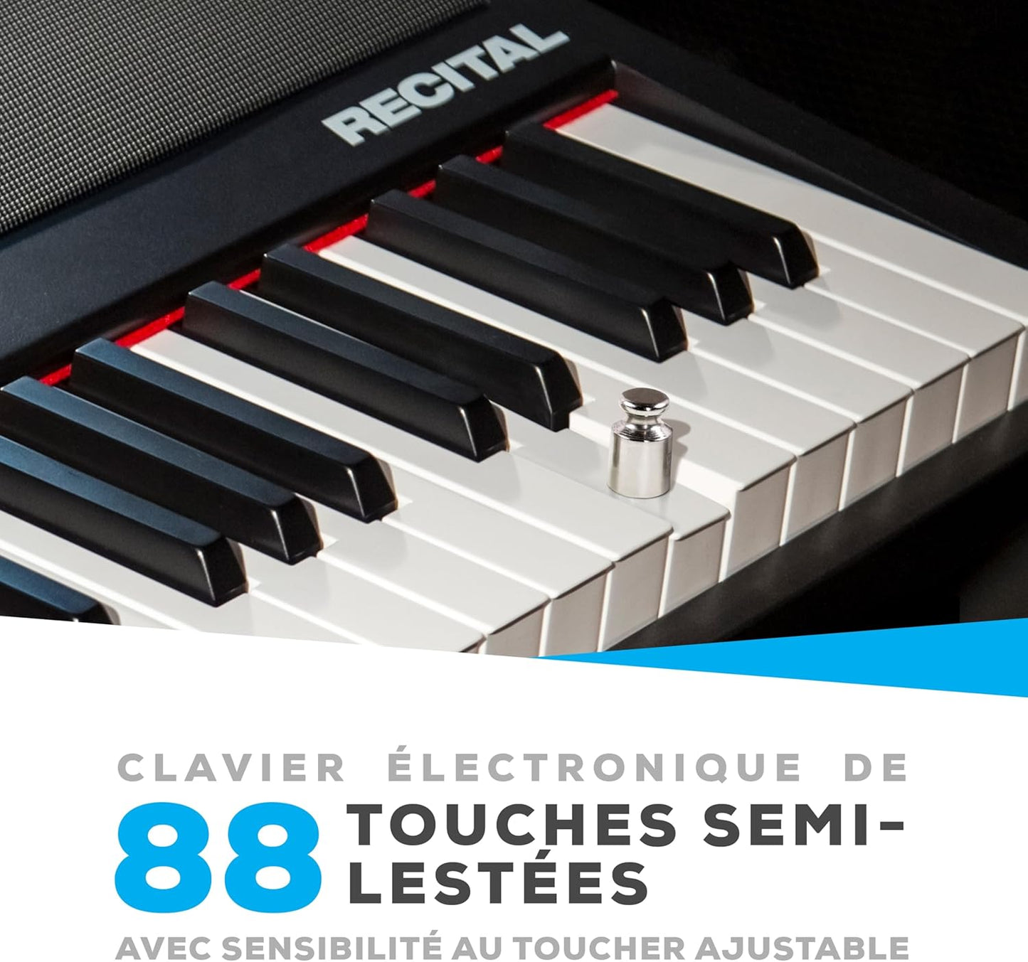 Piano numérique 88 touches semi-lestées