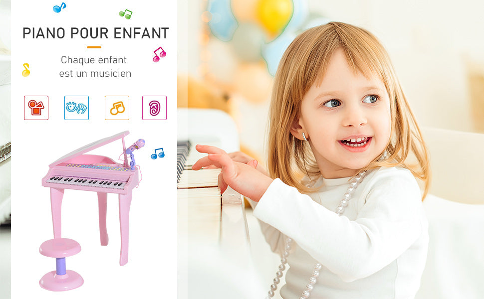 Piano 37 touches clavier enfant