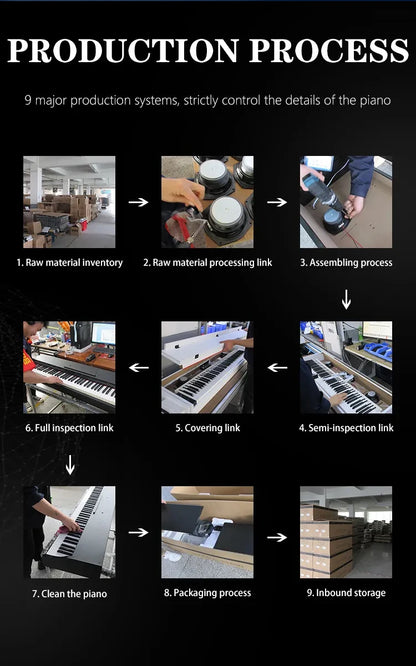 Piano à clavier électronique numérique à 88 touches