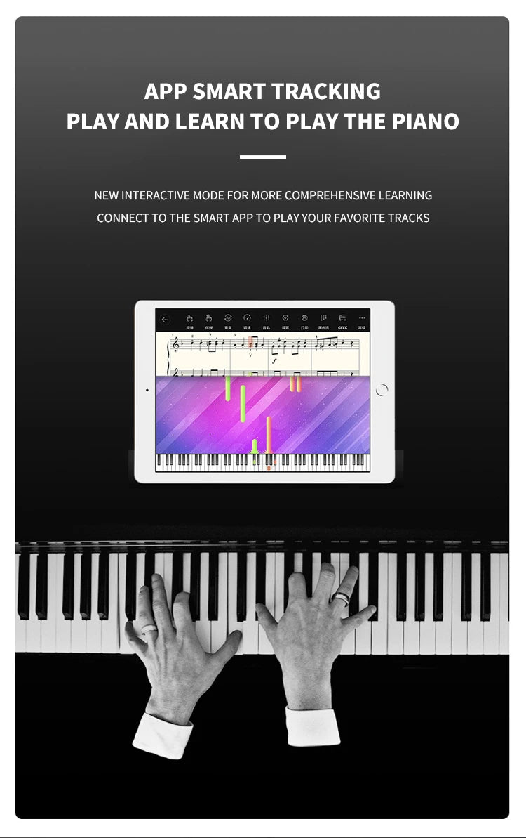 Piano à clavier électronique numérique à 88 touches