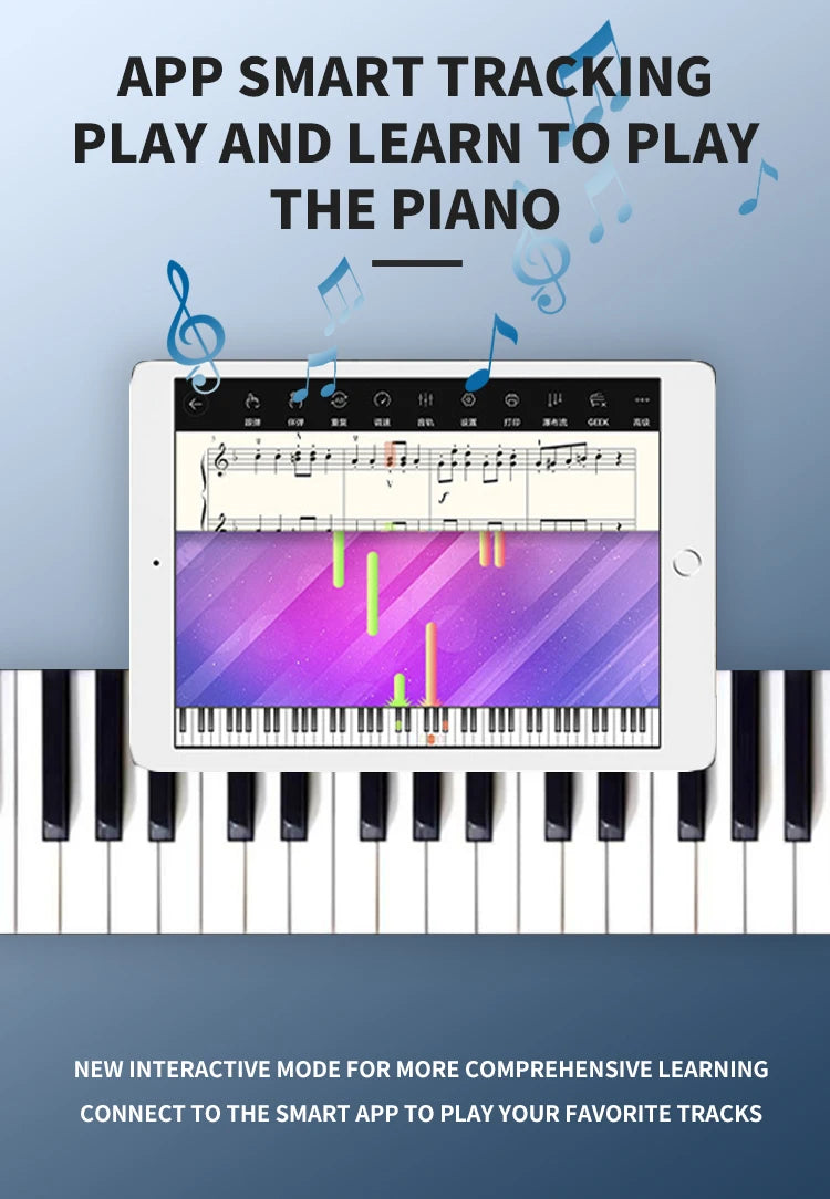 Piano droit à clavier numérique