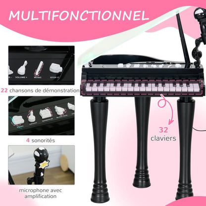 Piano 32 touches portable enfant