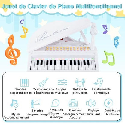 Piano blanc enfant 37 touches