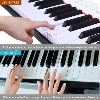 Piano Numérique 88 Touches portable avec bluetooth