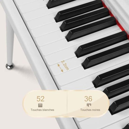 Piano blanc clavier à 88 touches