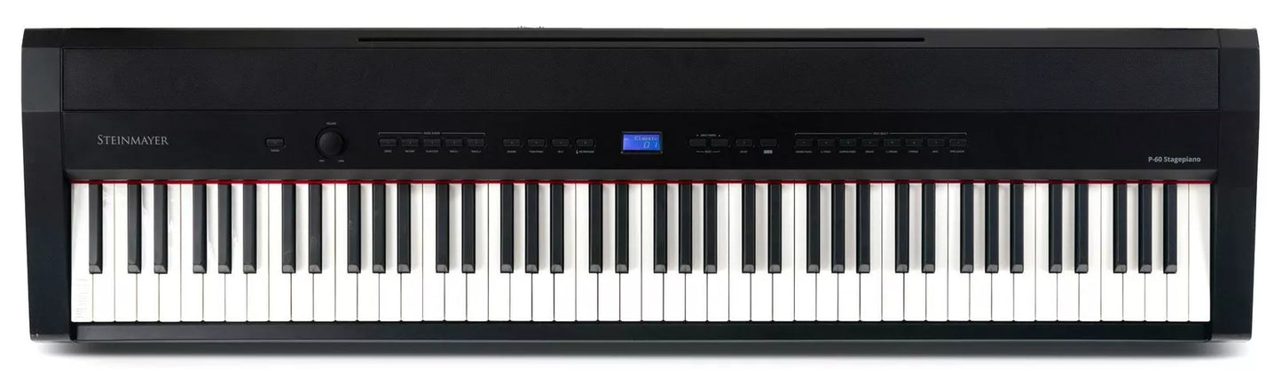 Piano numérique synthétiseur meuble noir