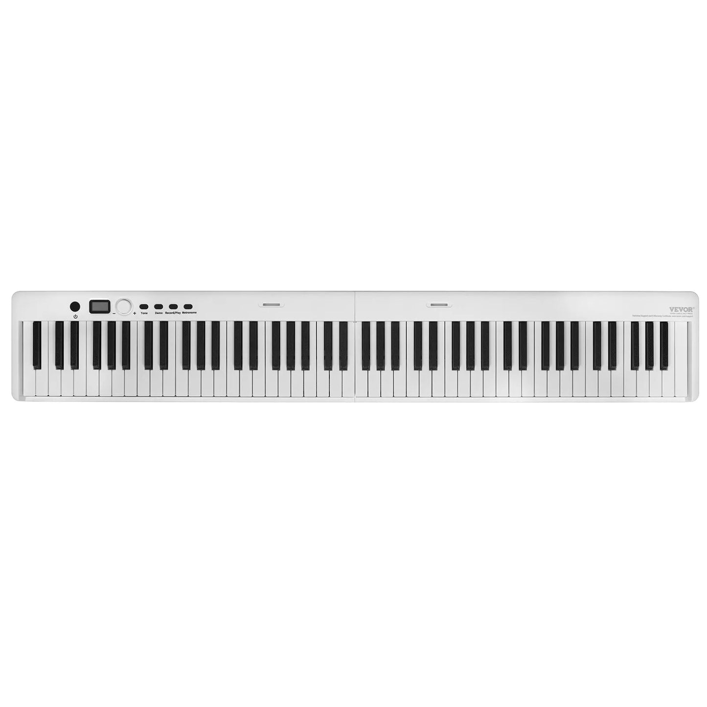 Piano clavier pliable blanc numérique 88 touches portable