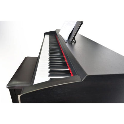 Piano droit 88 touche noir mat