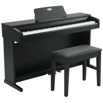 Piano droit 88 touche noir mat